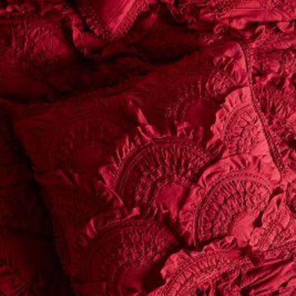 ISO post! Do not buy! Anthropologie Berry Rivulets Euro sham - Picture 1 of 2